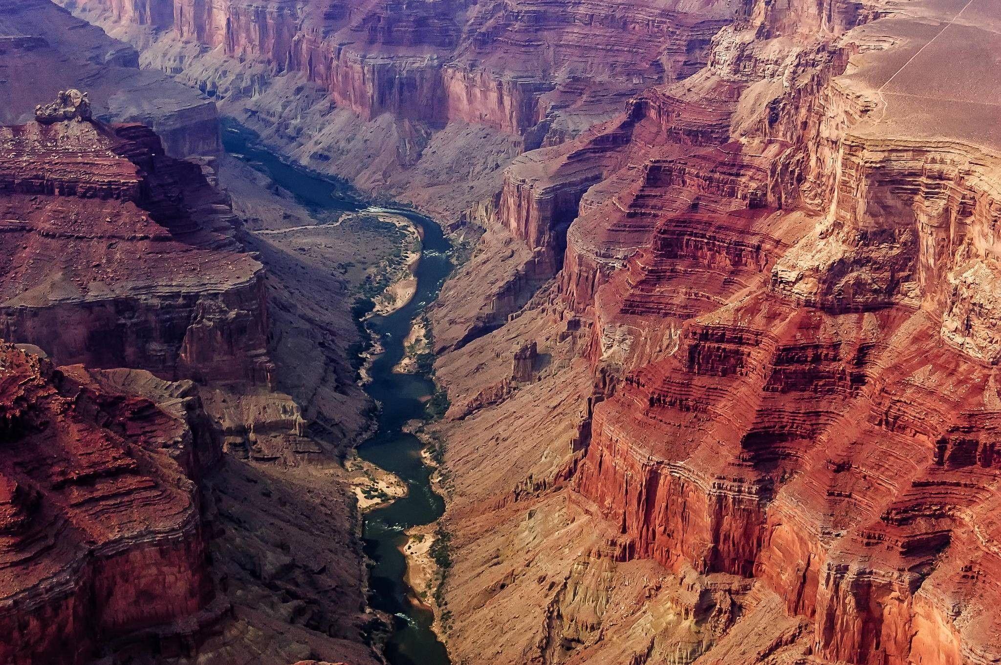 Desert: Grand Canyon Cool River Fun Desert Nature Mountain Wallpaper