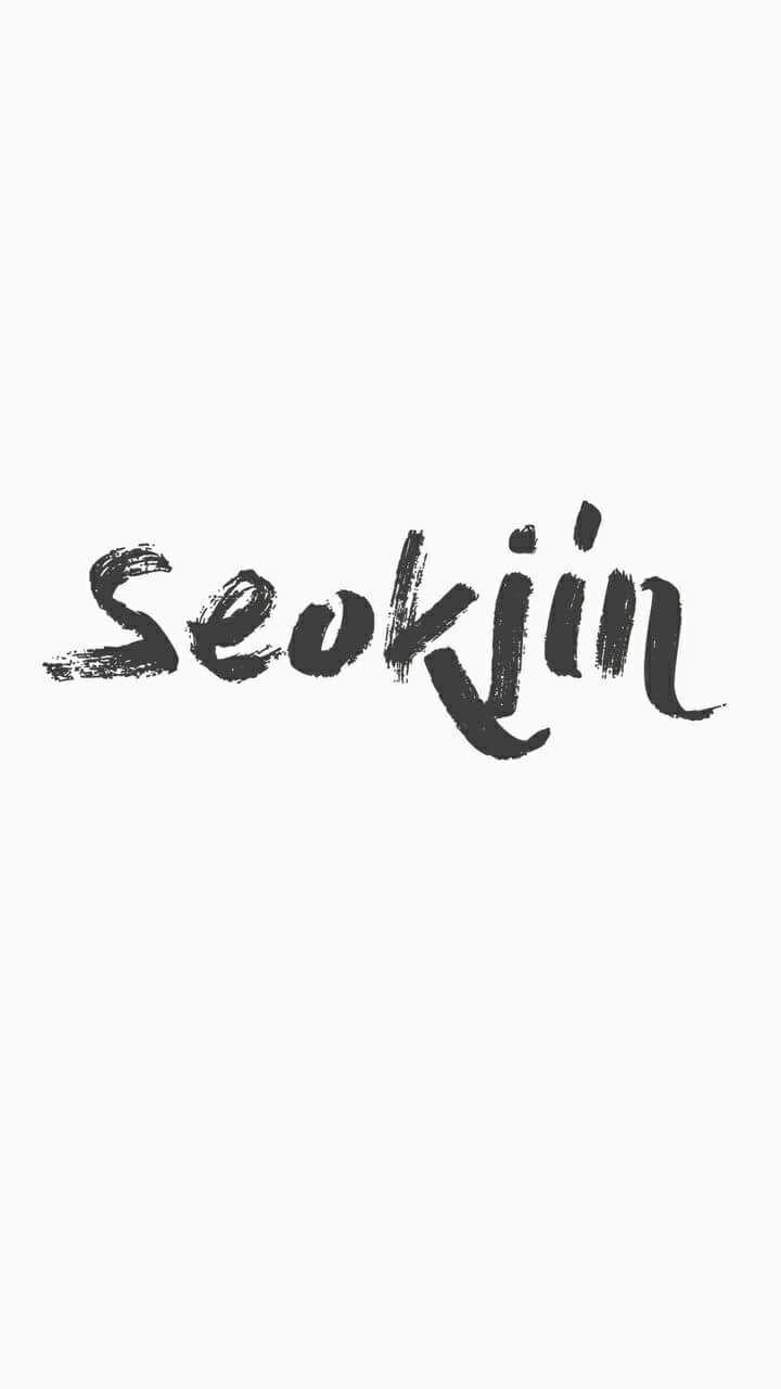 Kim Seok Jin.. Calligraphy Wallpaper. Kim Seokjin