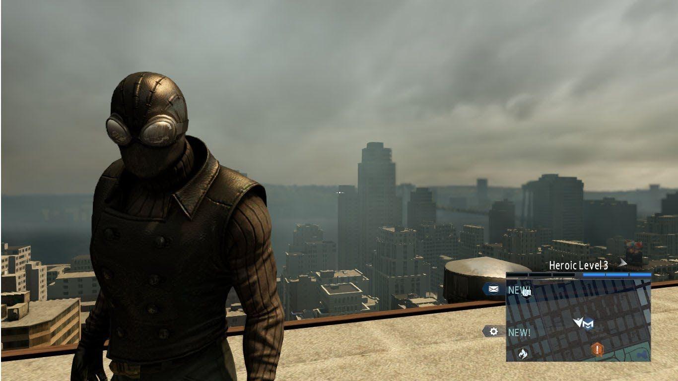 The Amazing Spider Man 2 Man Noir Costume Free Roam