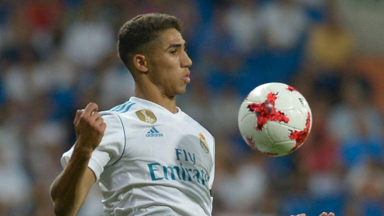 Achraf Hakimi taking his chance at Real with Dani Carvajal sidelined