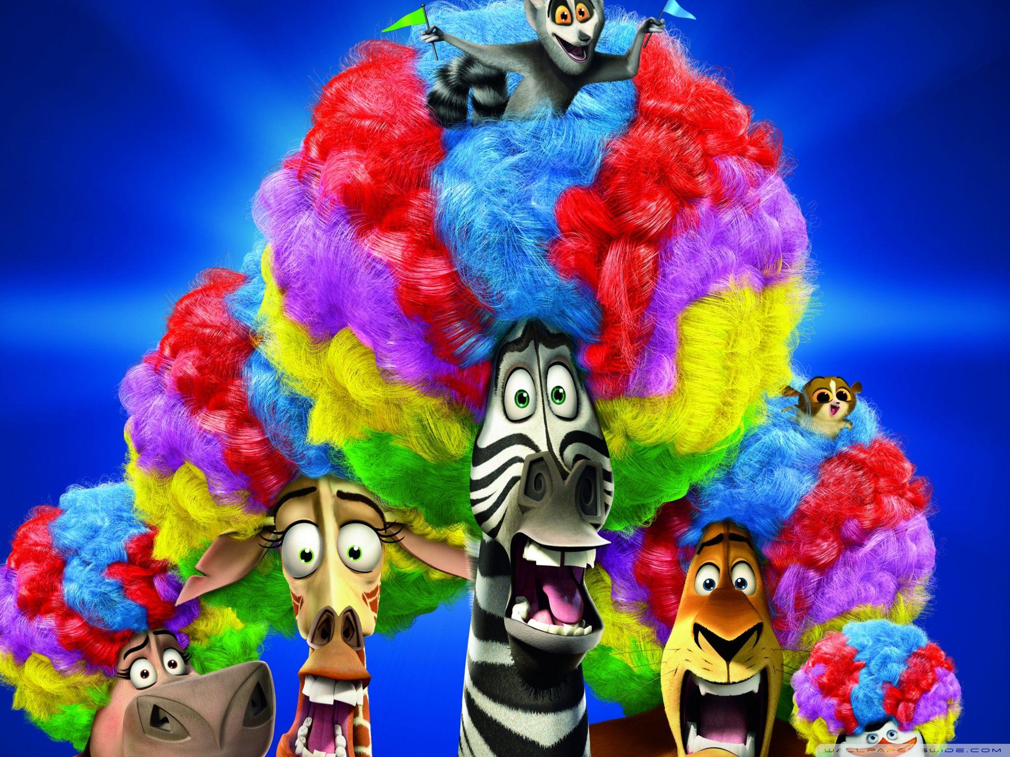 Madagascar 3 Europe's Most Wanted Circus Afro ❤ 4K HD Desktop