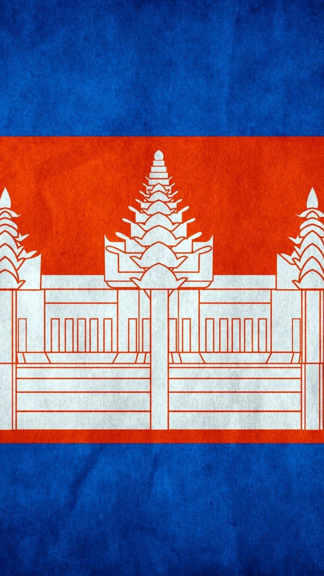 Flag cambodia iphone wallpaper