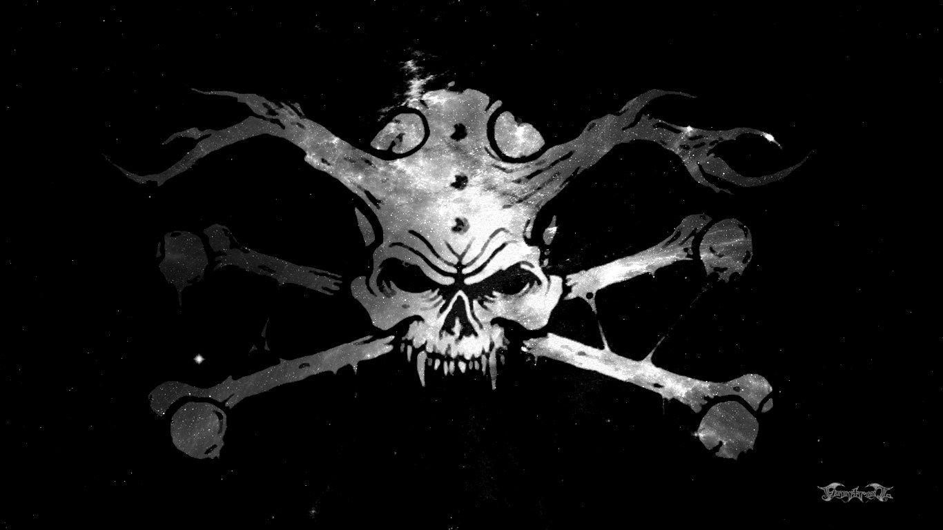 Skulls And Crossbones Wallpaper Desktop Background Extra Wallpaper