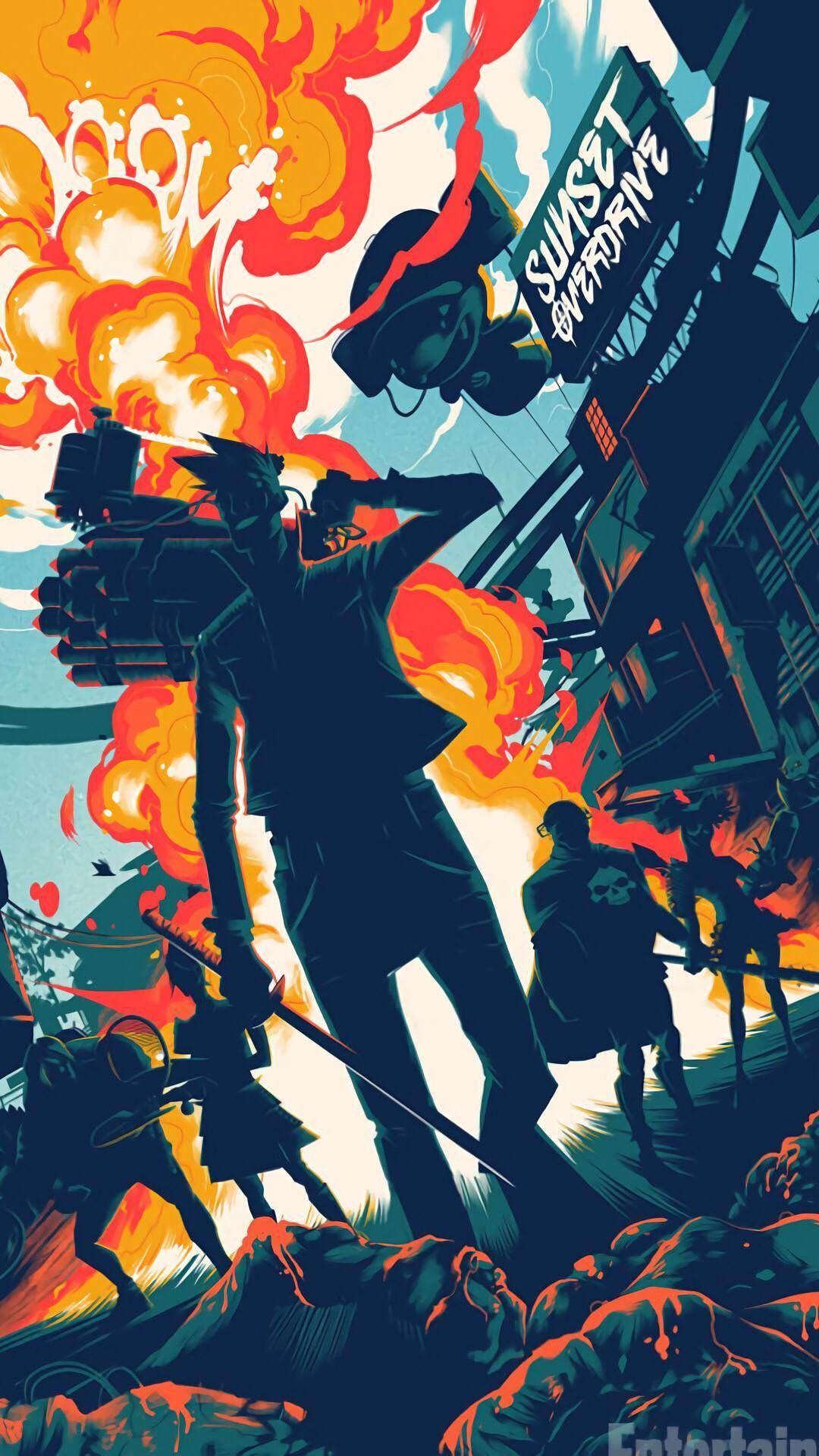 Sunset Overdrive. Sunset overdrive, Wallpaper and Illustrations