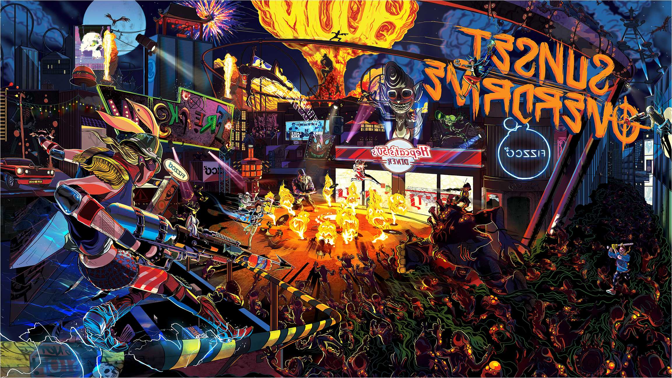 Sunset Overdrive Wallpaper, Fantastic Sunset Overdrive Image