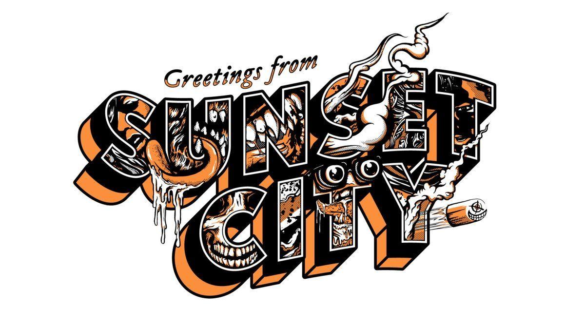 Sunset City Greetings. Video Games Artwork