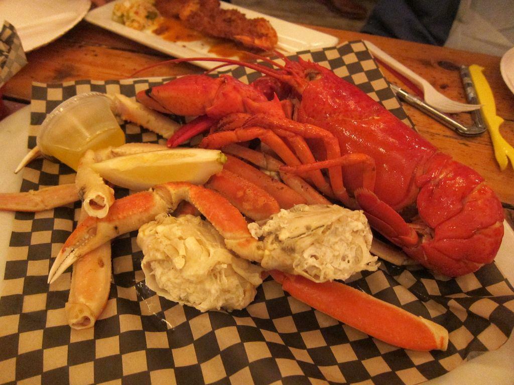 Junior: 1lb. Snow Crab Legs & 1.25 lb. Lobster. Dinner at t