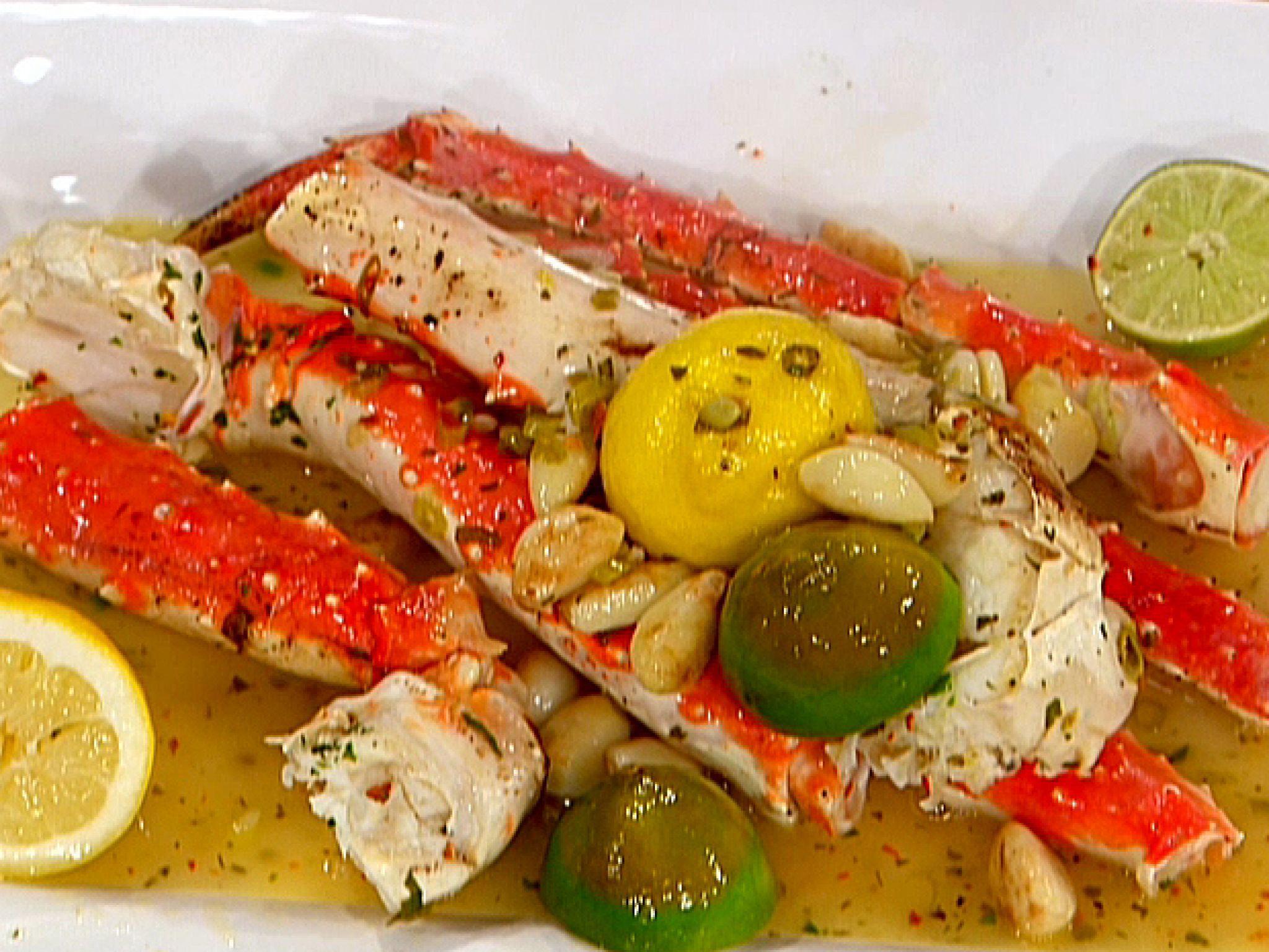 Sauteed King Crab in White Wine recipe from Emeril Lagasse via Food