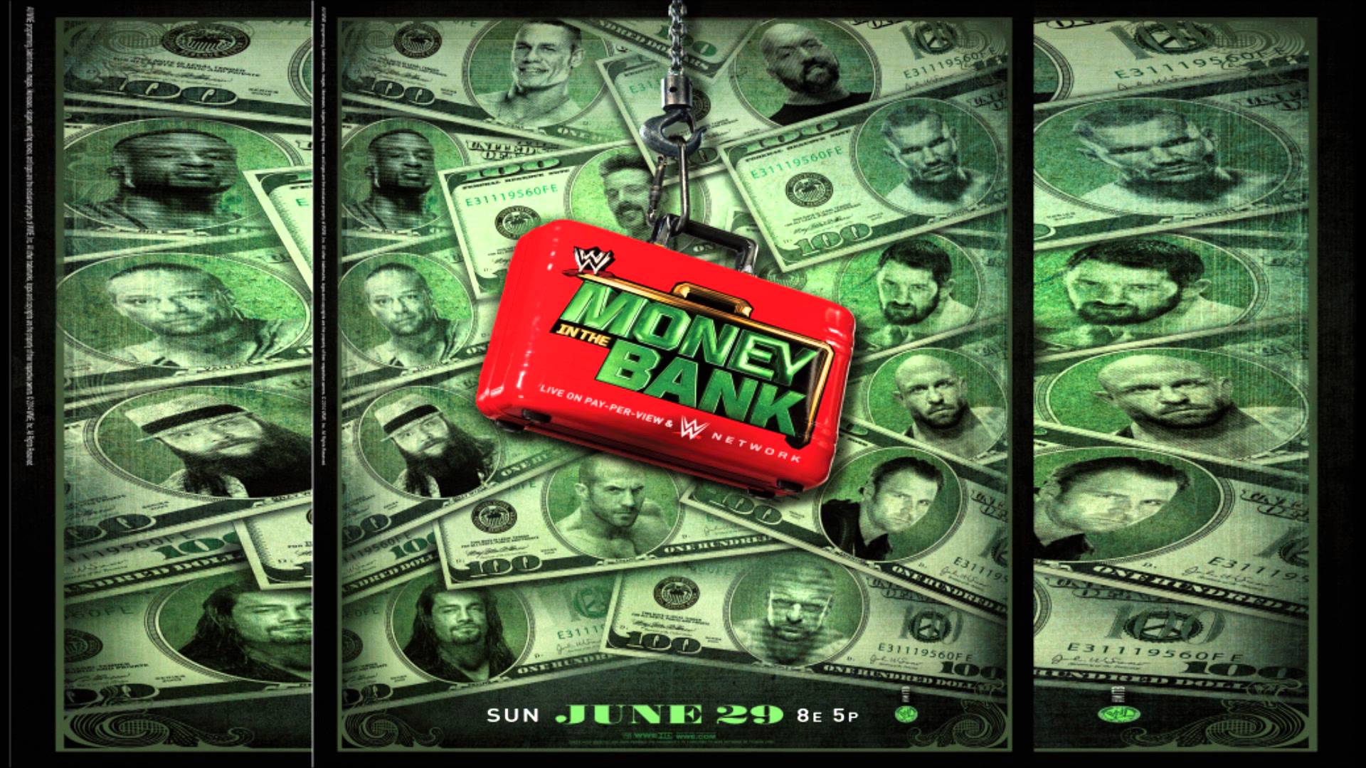 WWE Money In The Bank 2014 Official Poster