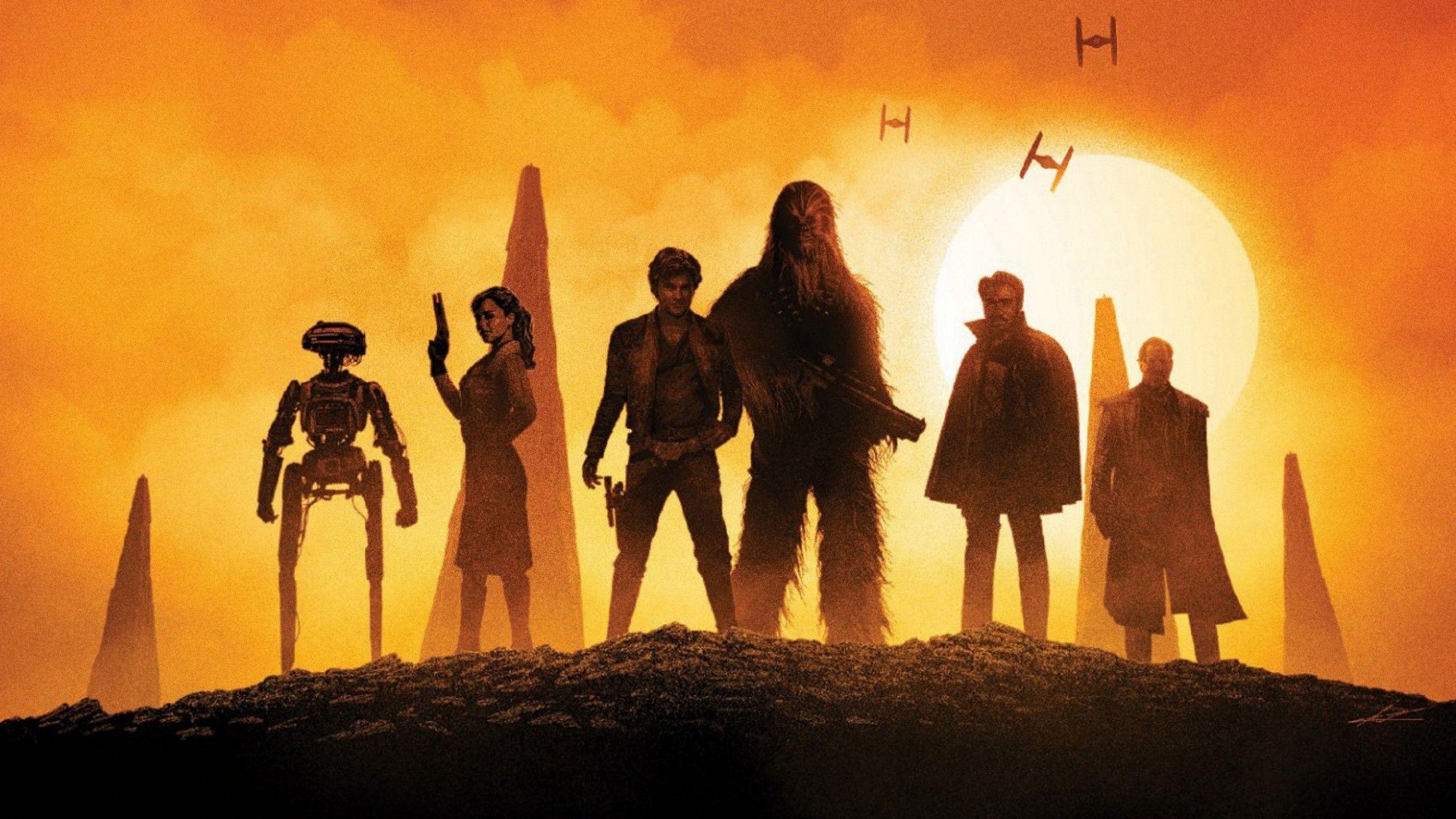 Wallpaper Solo: A Star Wars Story, Qi'Ra, Lando Calrissian, Han Solo