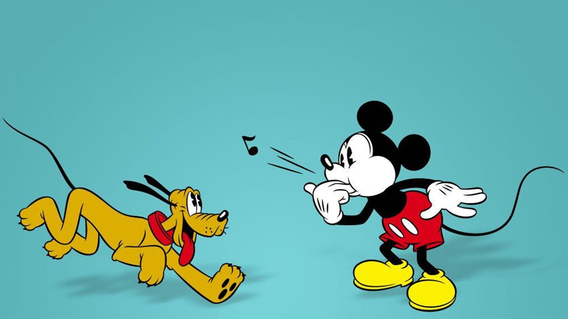 Cartoon Pluto Mickey Mouse HD Wallpaper