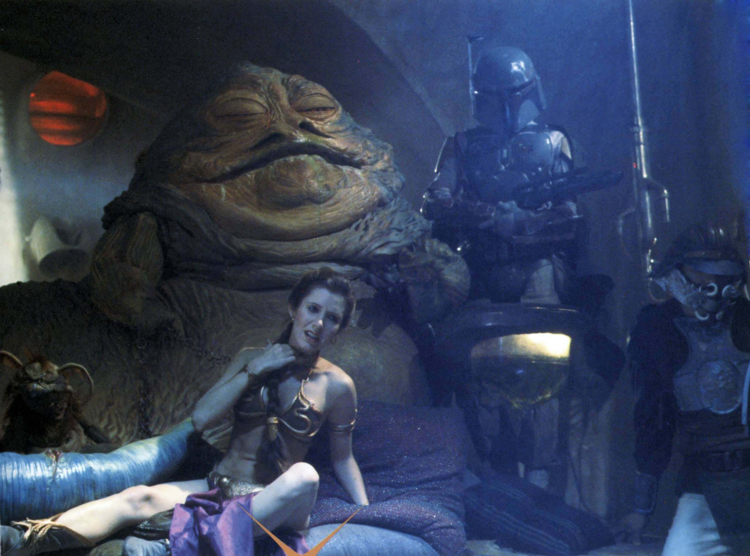 Star Wars, Boba Fett, Leia Organa, Jabba the Hutt Wallpaper