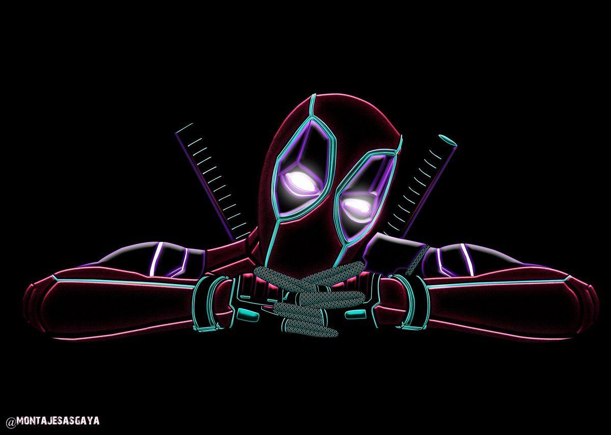 Deadpool Neon WallpaperD Android Wallpaper