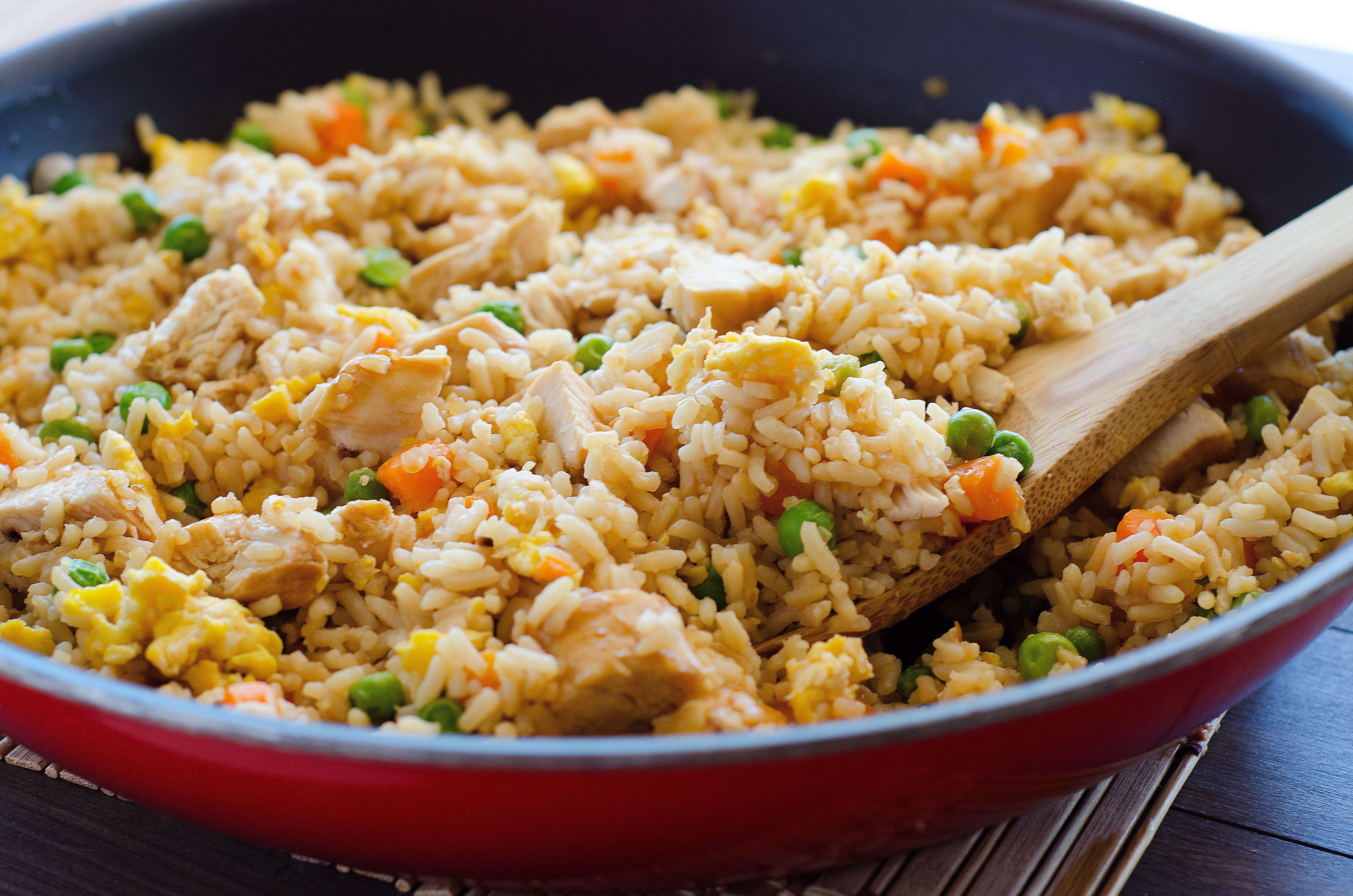 Рис с яйцом по китайски на сковороде рецепт фото