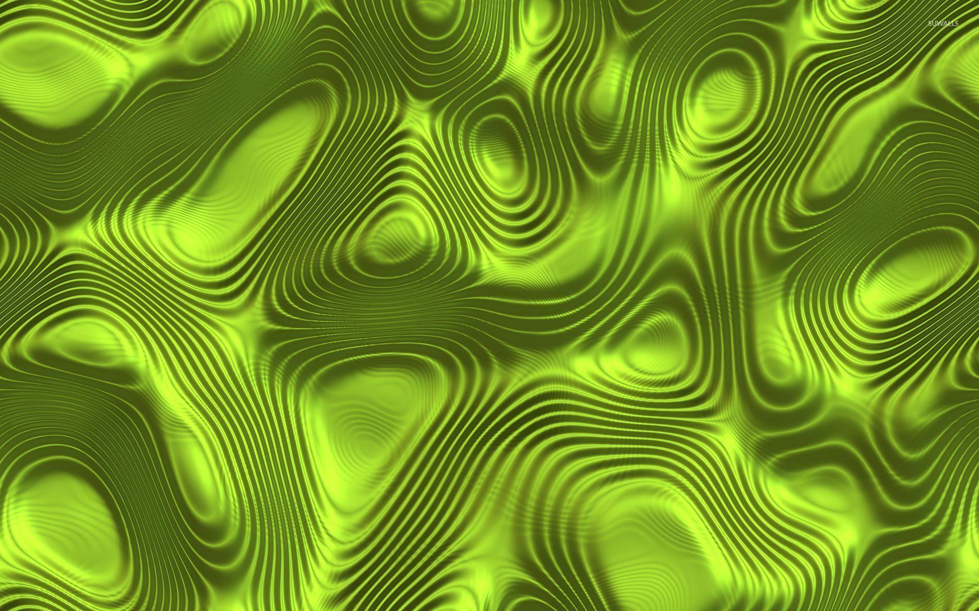 Green wavy floor wallpaper wallpaper