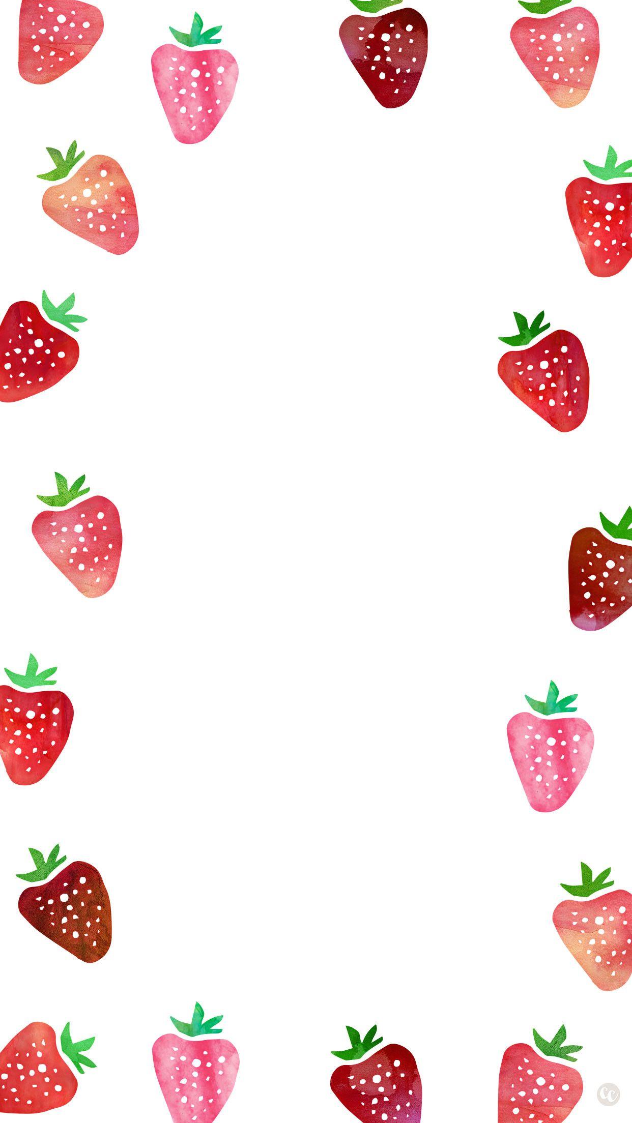 strawberry wallpaper cute