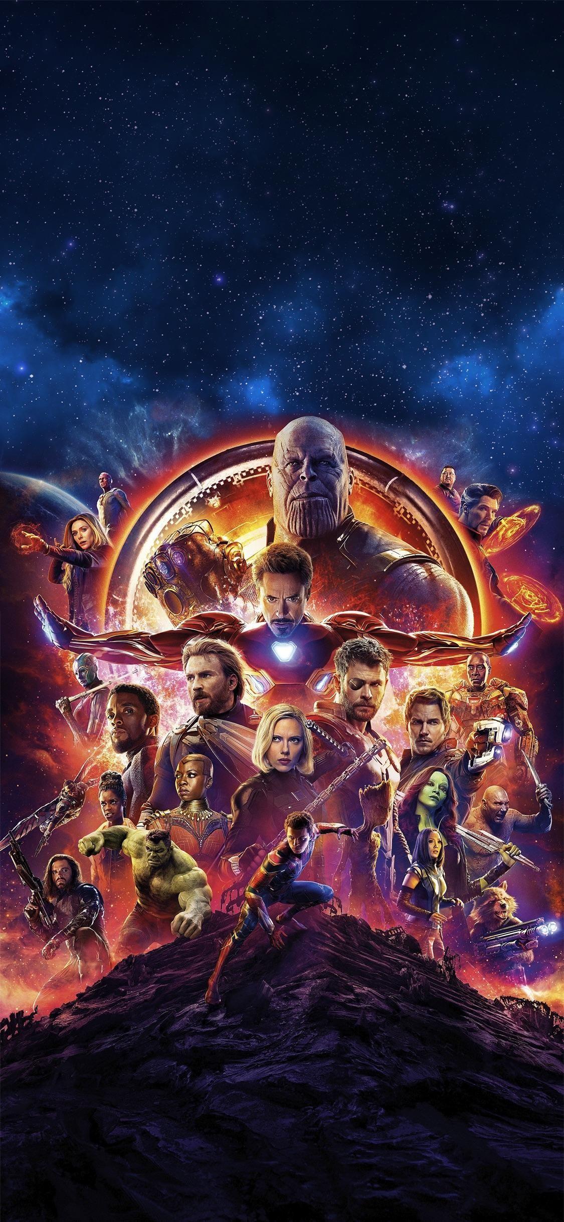 I made an Infinity War wallpaper optimised for iPhone X. MARVEL