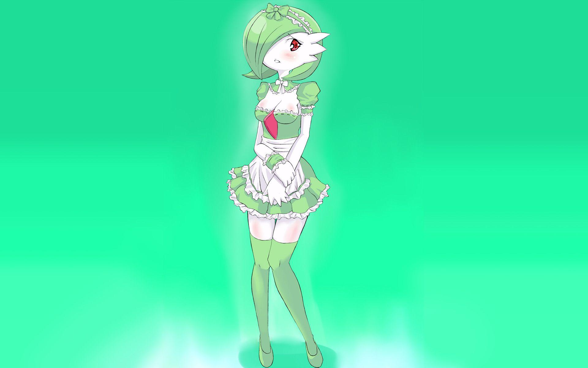 Download The graceful Gardevoir stands ready for battle. Wallpaper