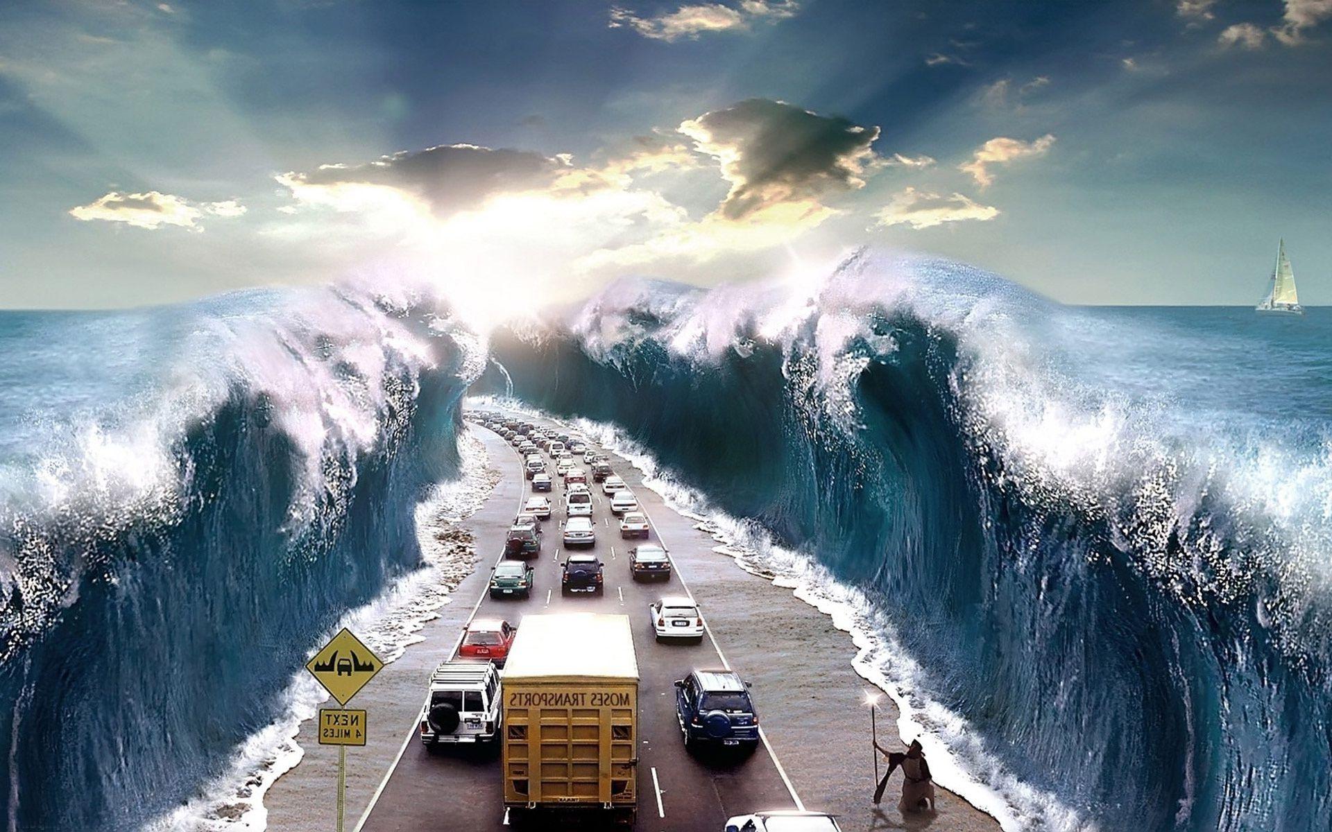 Moses, Humor, Car, Sea, Road Wallpaper HD / Desktop and Mobile
