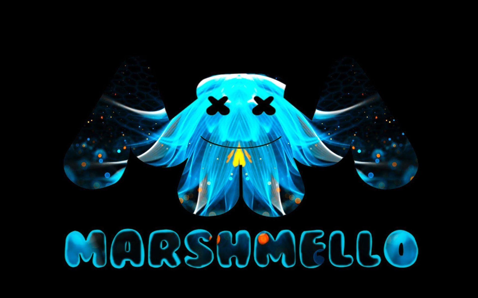 Download wallpaper Marshmello, creative logo, DJ, art for desktop