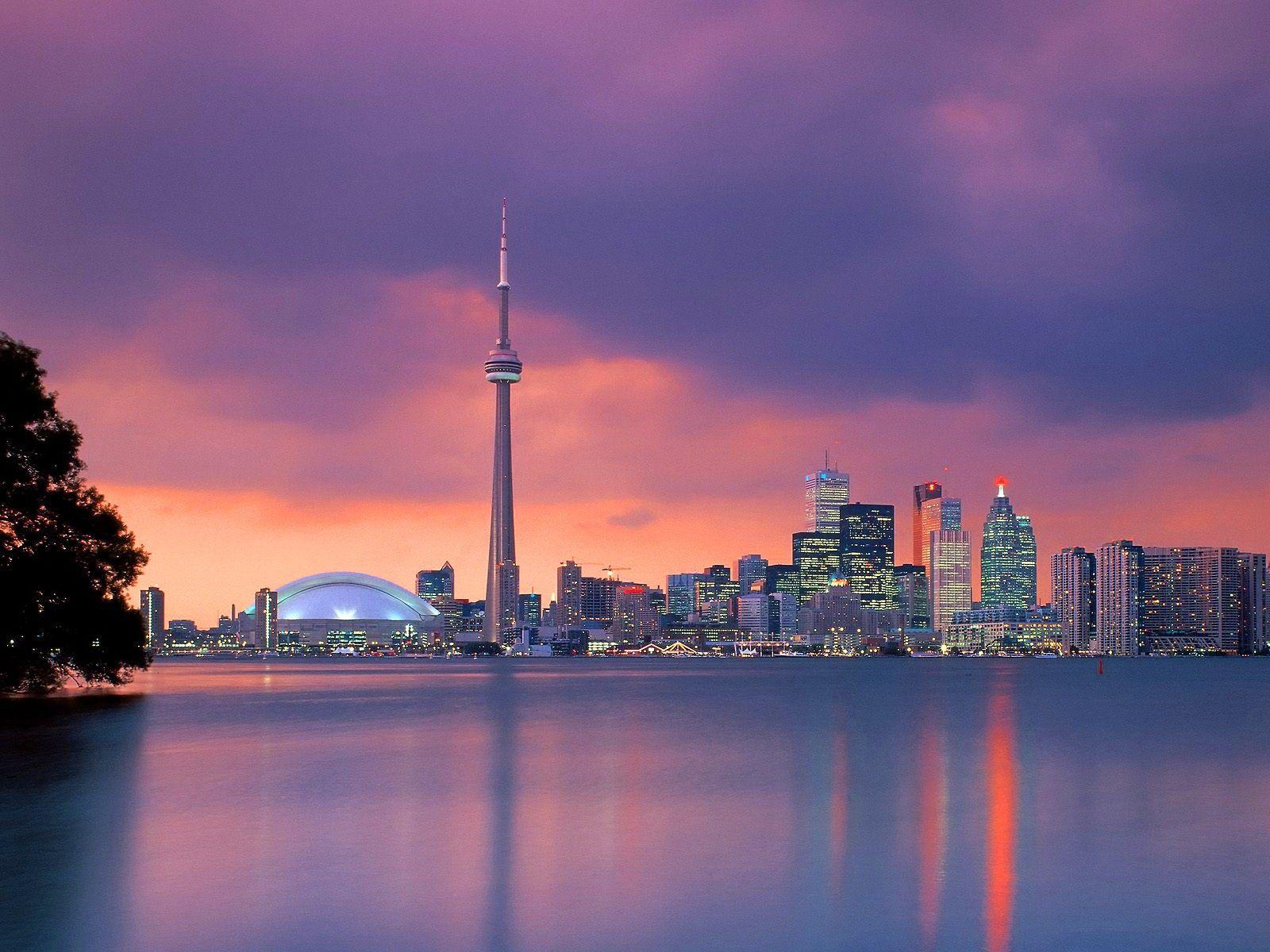 Other: Ontario Capital City Toronto Skyline Canada Cn Tower