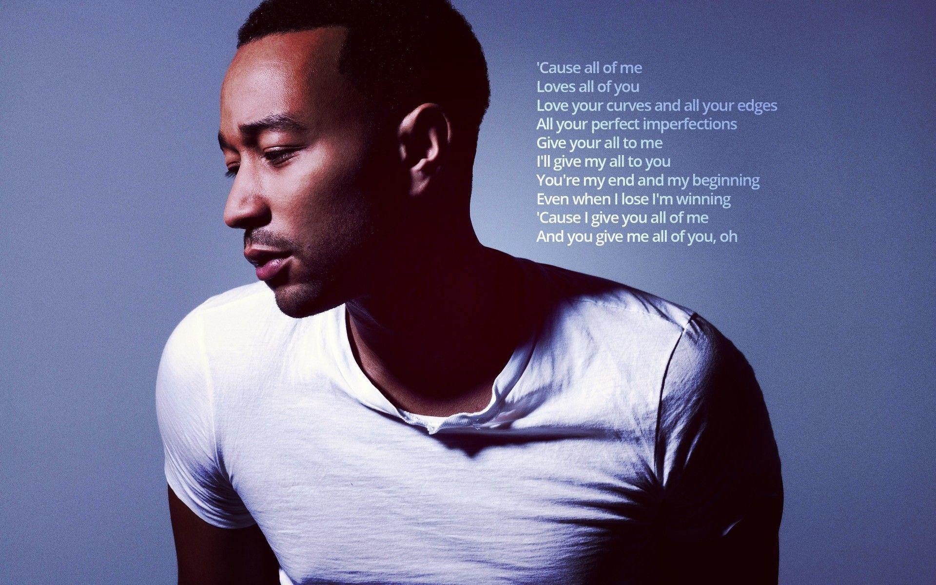 John Legend All of Me. Android wallpaper for free