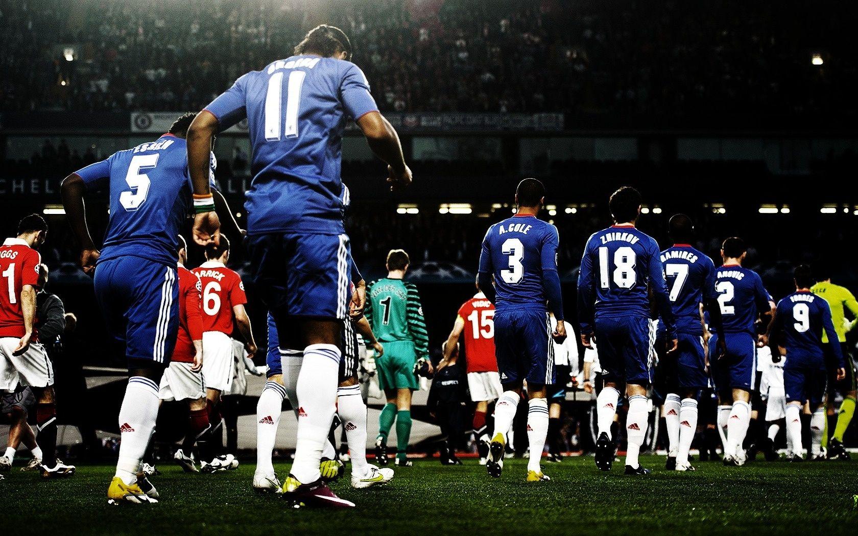 Wallpaper manchester united, chelsea, didier drogba, football