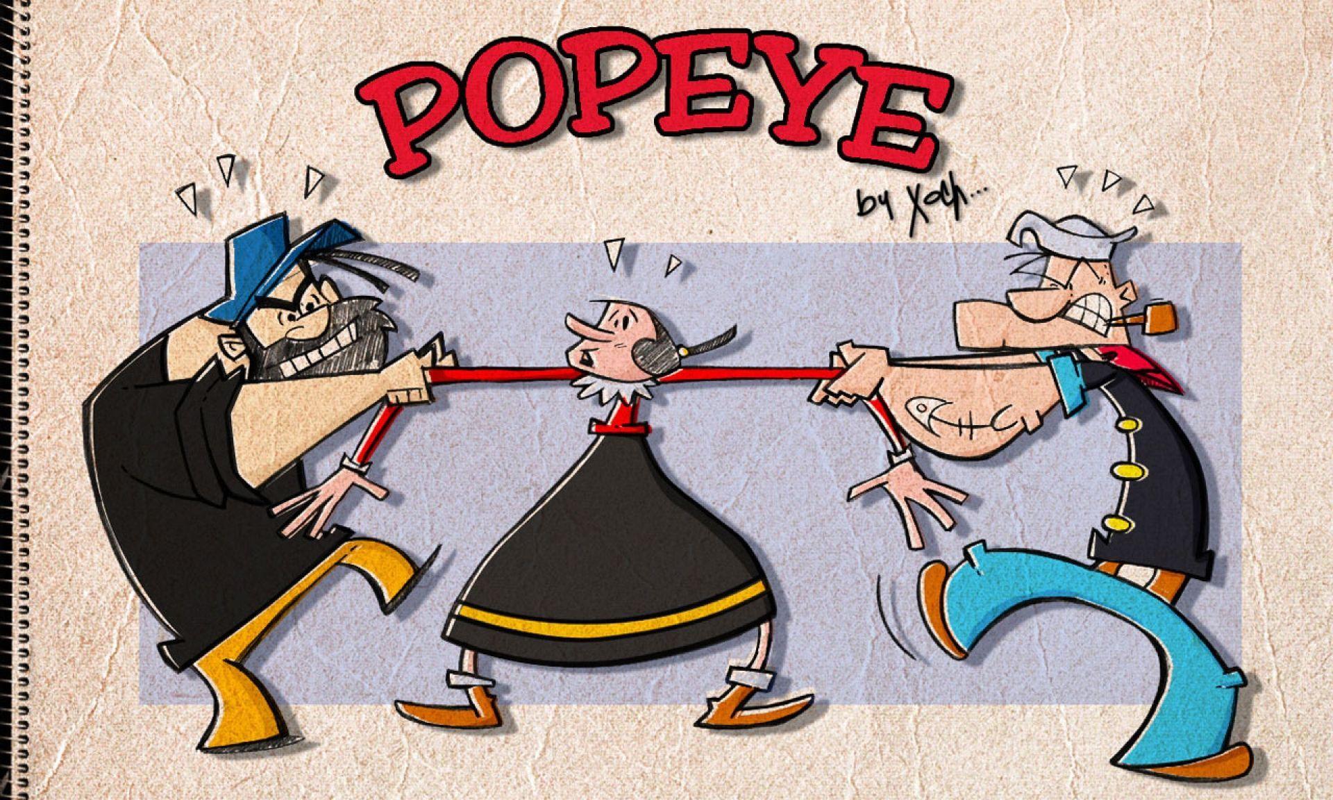 Pics Popeye Cartoon and Brutus Free For I Pad Tablet Mobile Image.