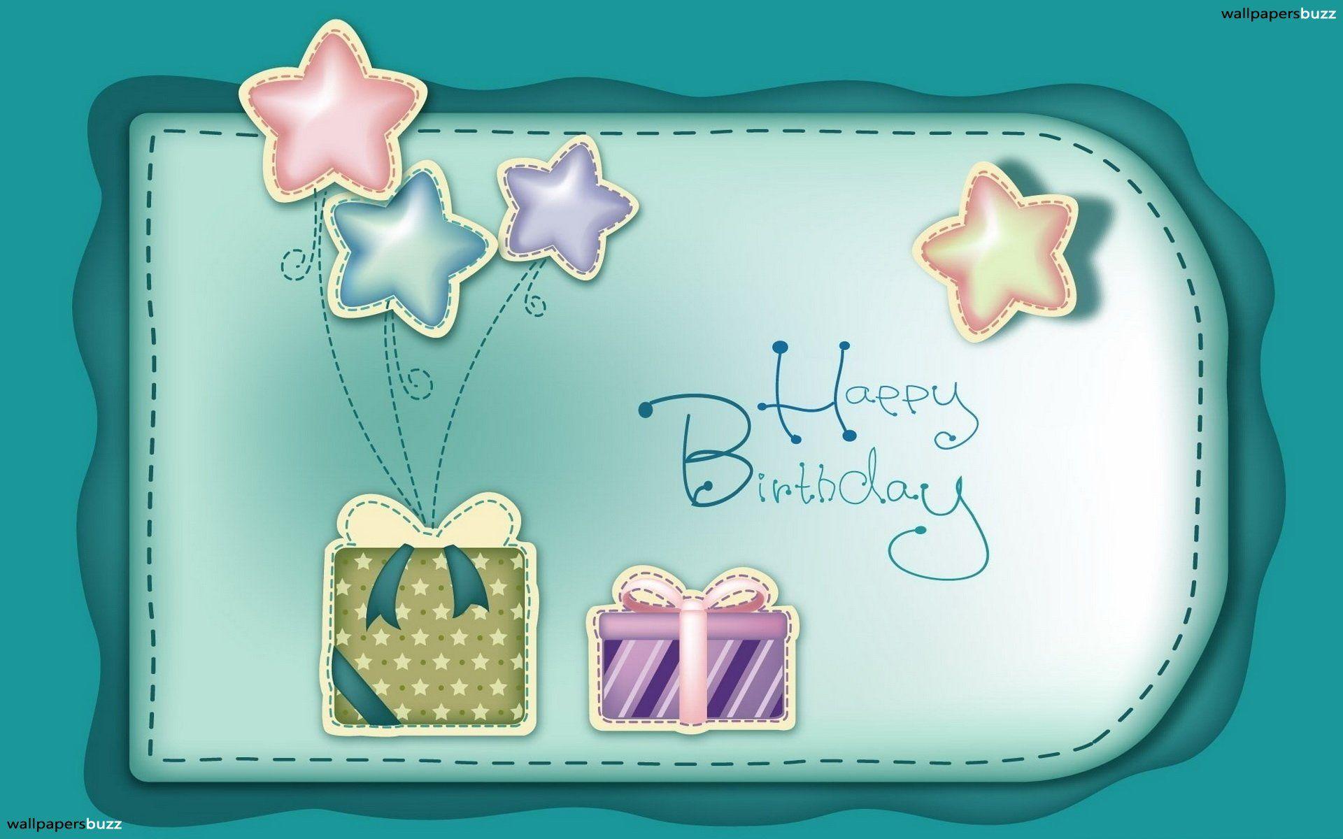 Happy Birthday postcard HD Wallpaper