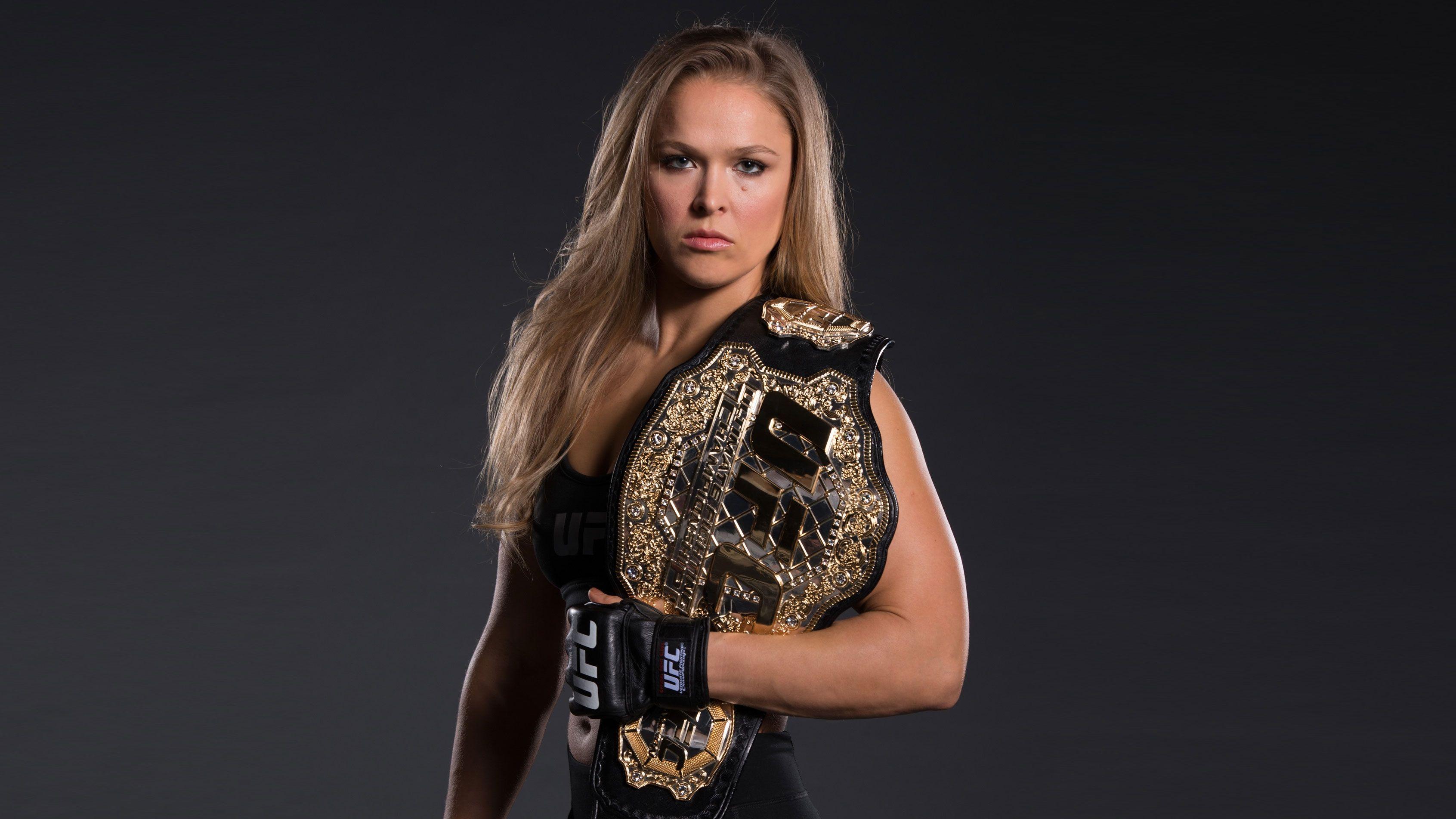 UFC women's bantamweight champion Ronda Rousey Talks Training