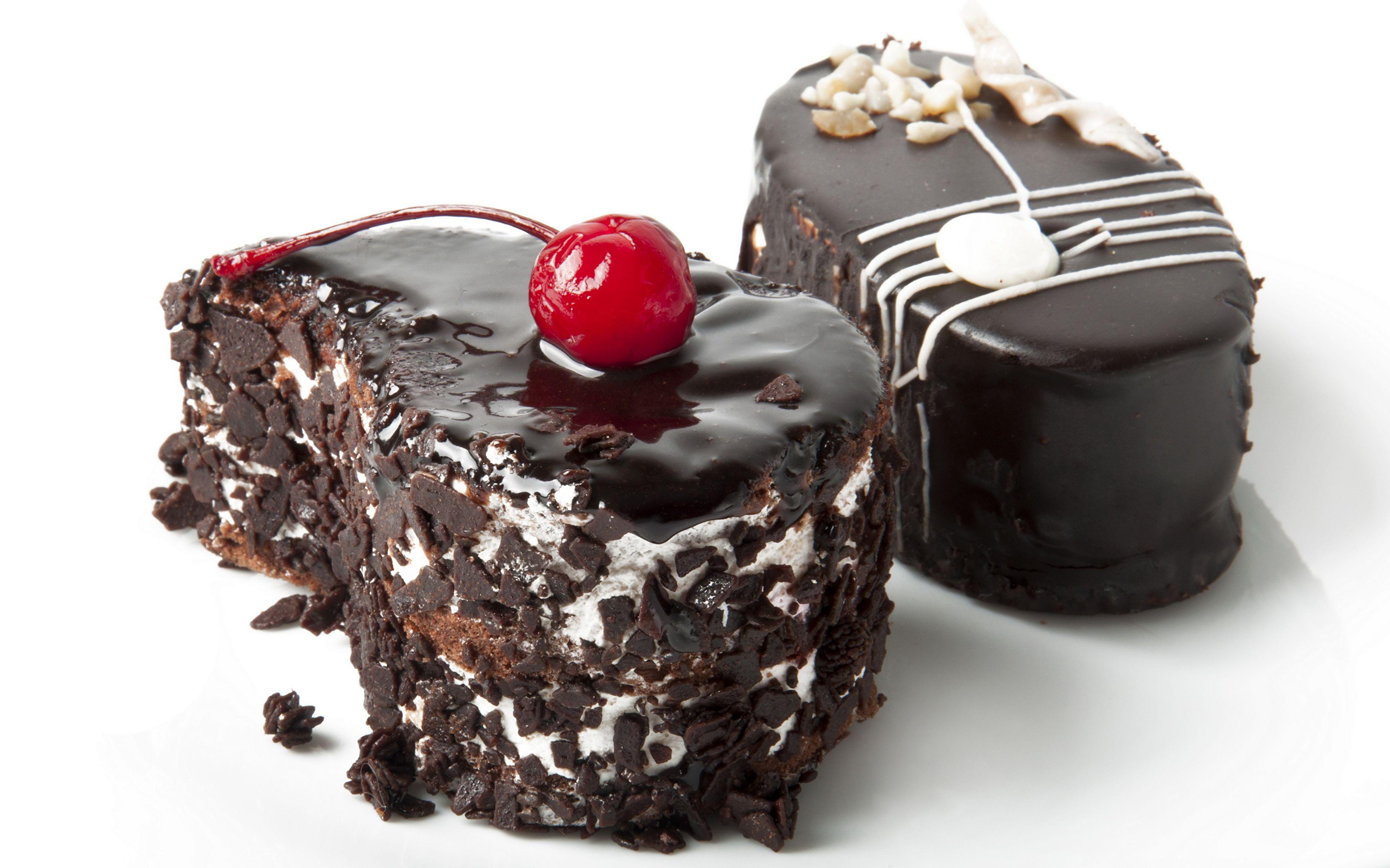 Wallpaper Chocolate Cakes Food Cake Sweets White 3840x2400