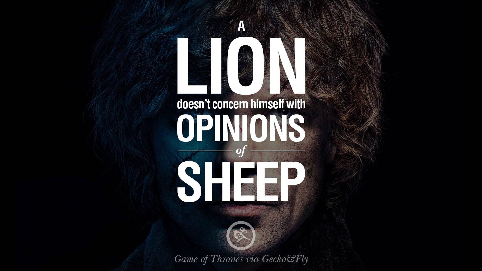 tyrion lannister quote wallpaper