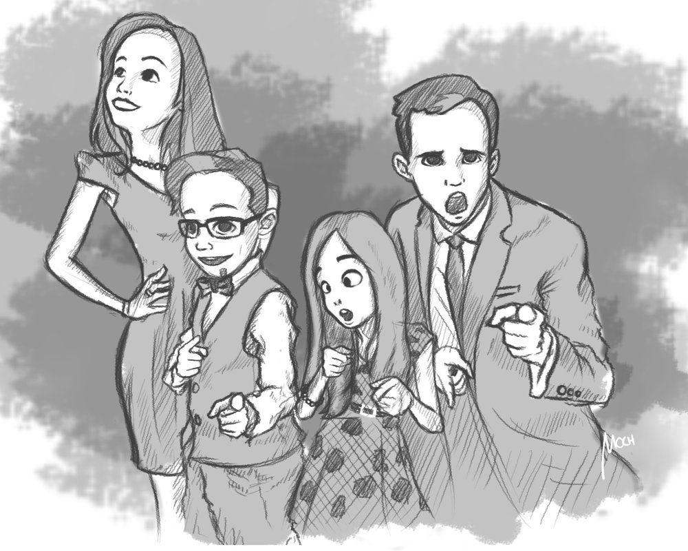 Sketchart Eh Bee Family