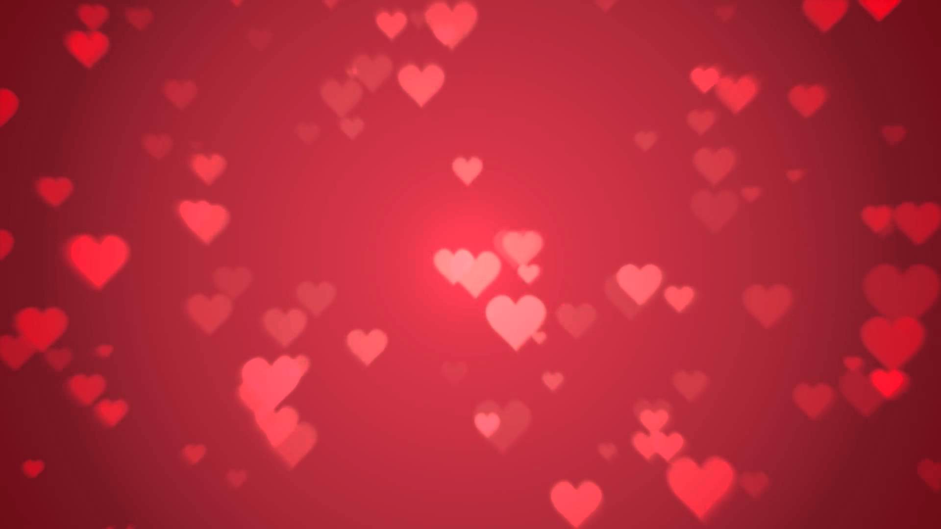 Floating Hearts Background Video