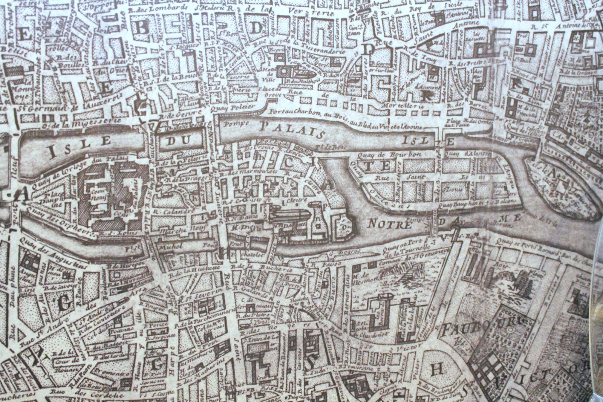 Giant Paris Wall Map