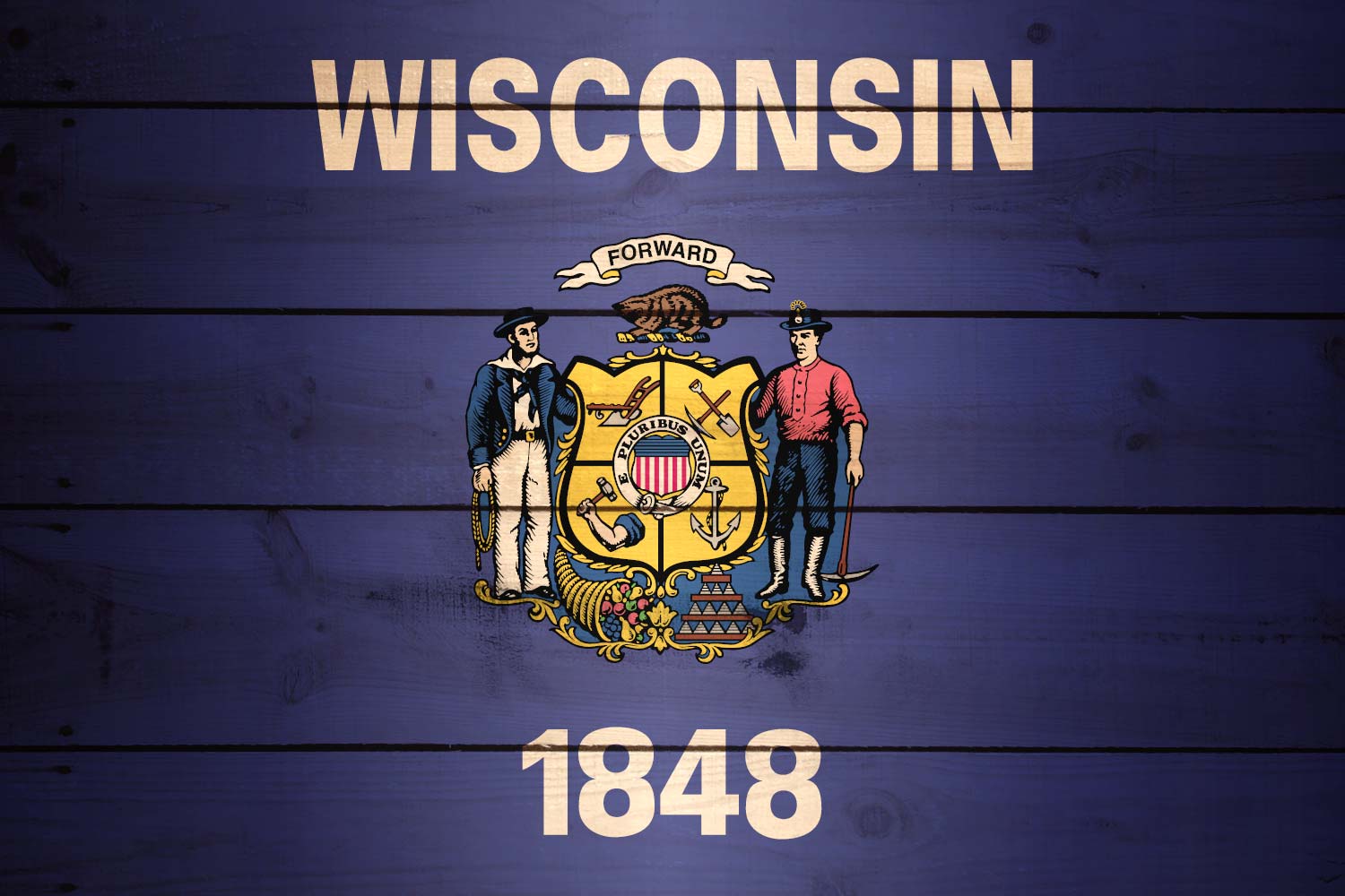Flag of Wisconsin Texture it for free