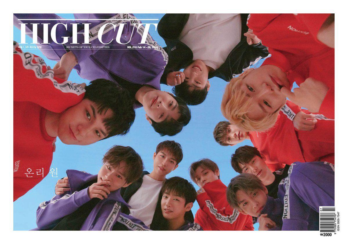 Wanna One for High Cut Magazine February 2018 Issue THEY