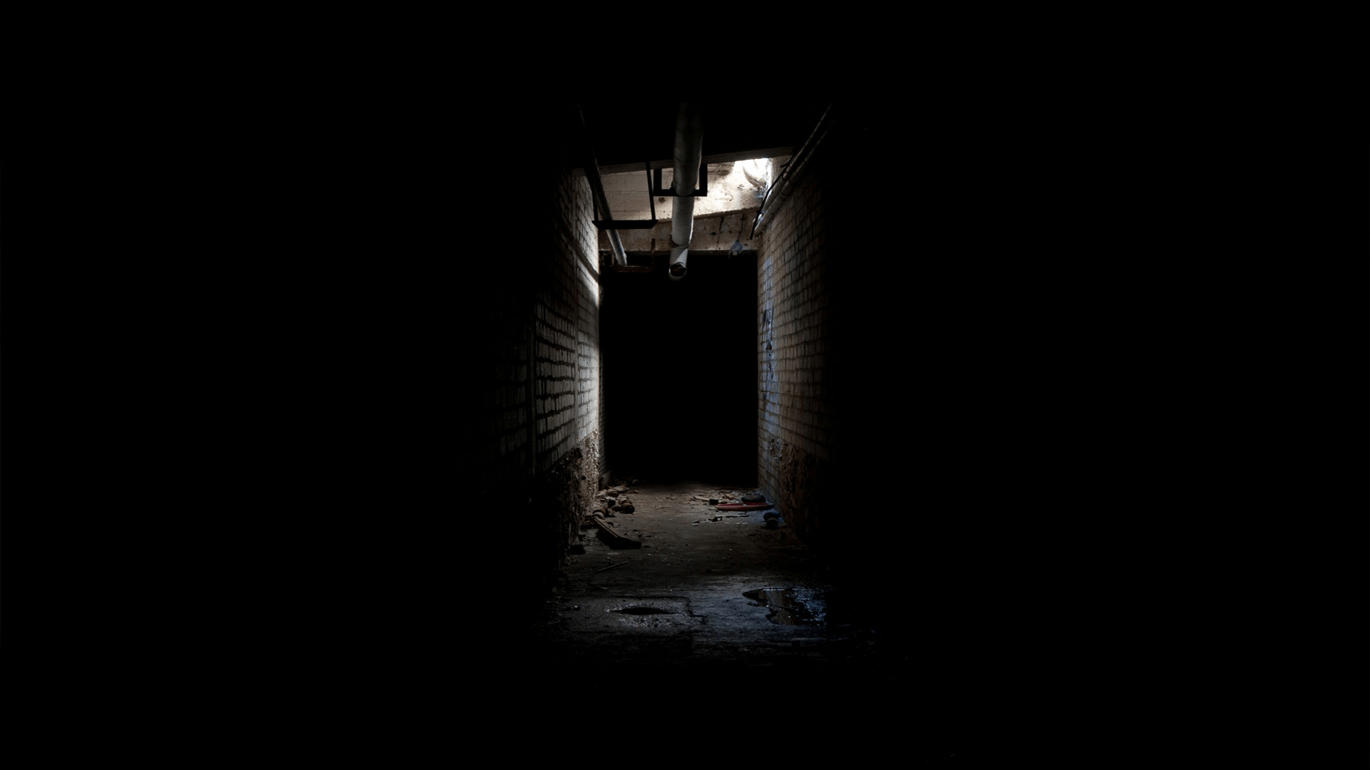 Creepy Corridor Hallway Black dark creepy wallpaperx1080