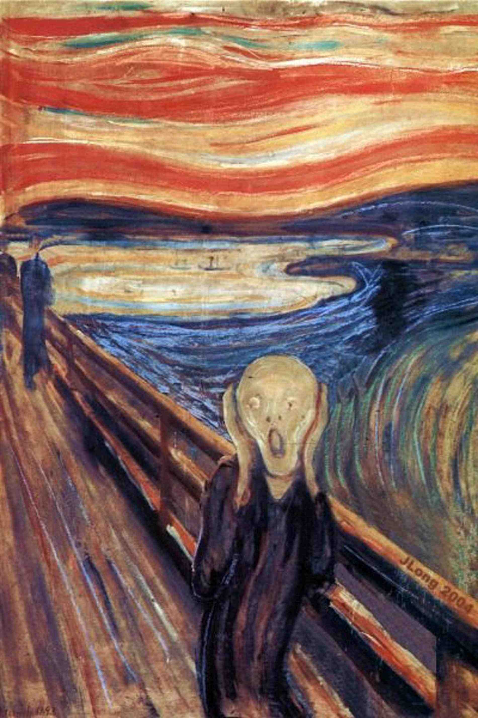 th wise attention wise the scream painting wallpaper attention HD