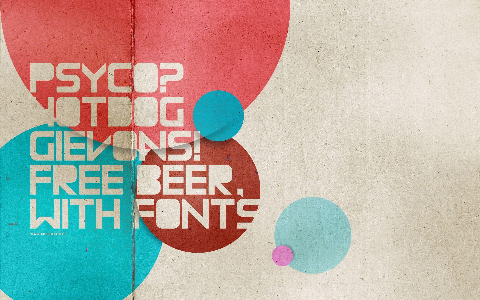 Download the Free Beer With Fonts Wallpaper, Free Beer With Fonts