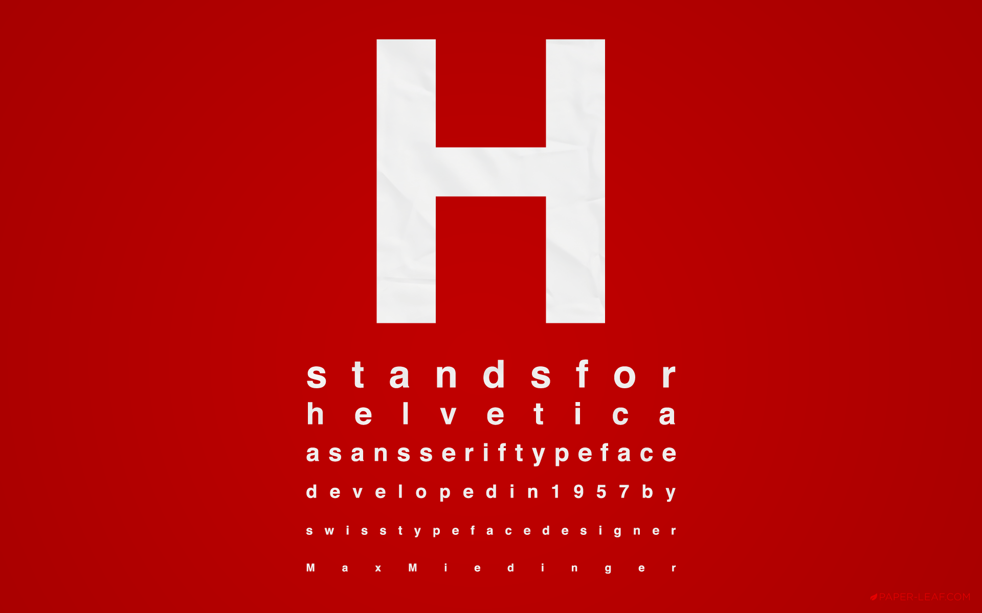 Free Friday Design Wallpaper: Helvetica