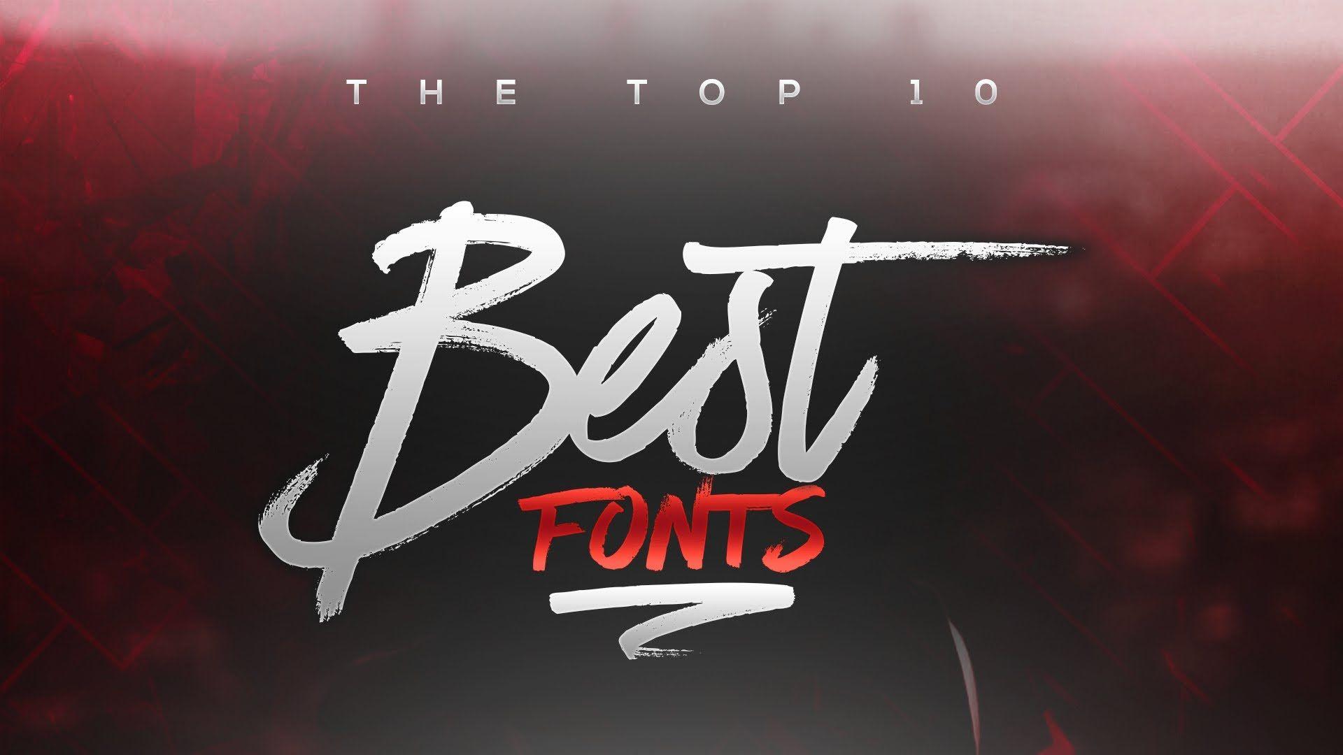 Best FREE Fonts To Use For YouTube 2017! For Banners Headers Logos