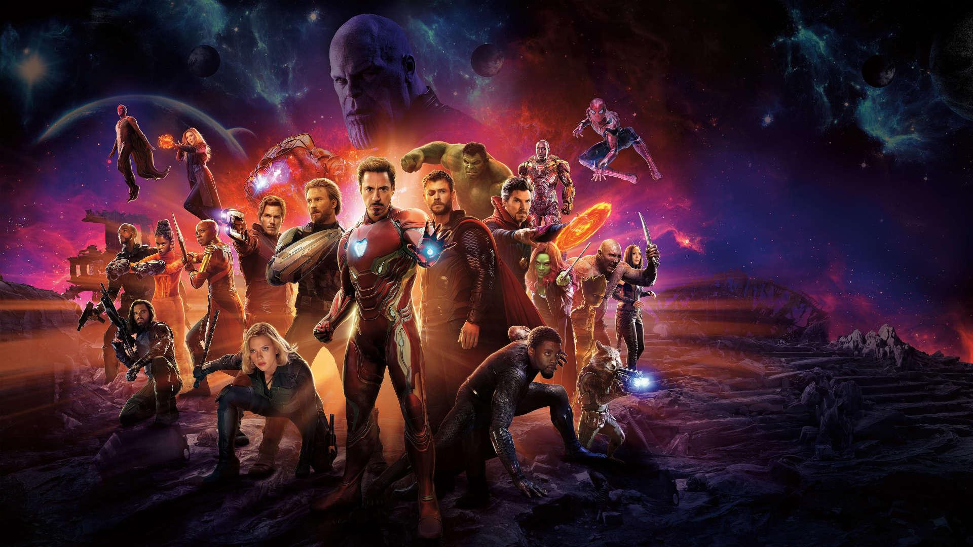Avengers Infinity War International Poster Wallpaper