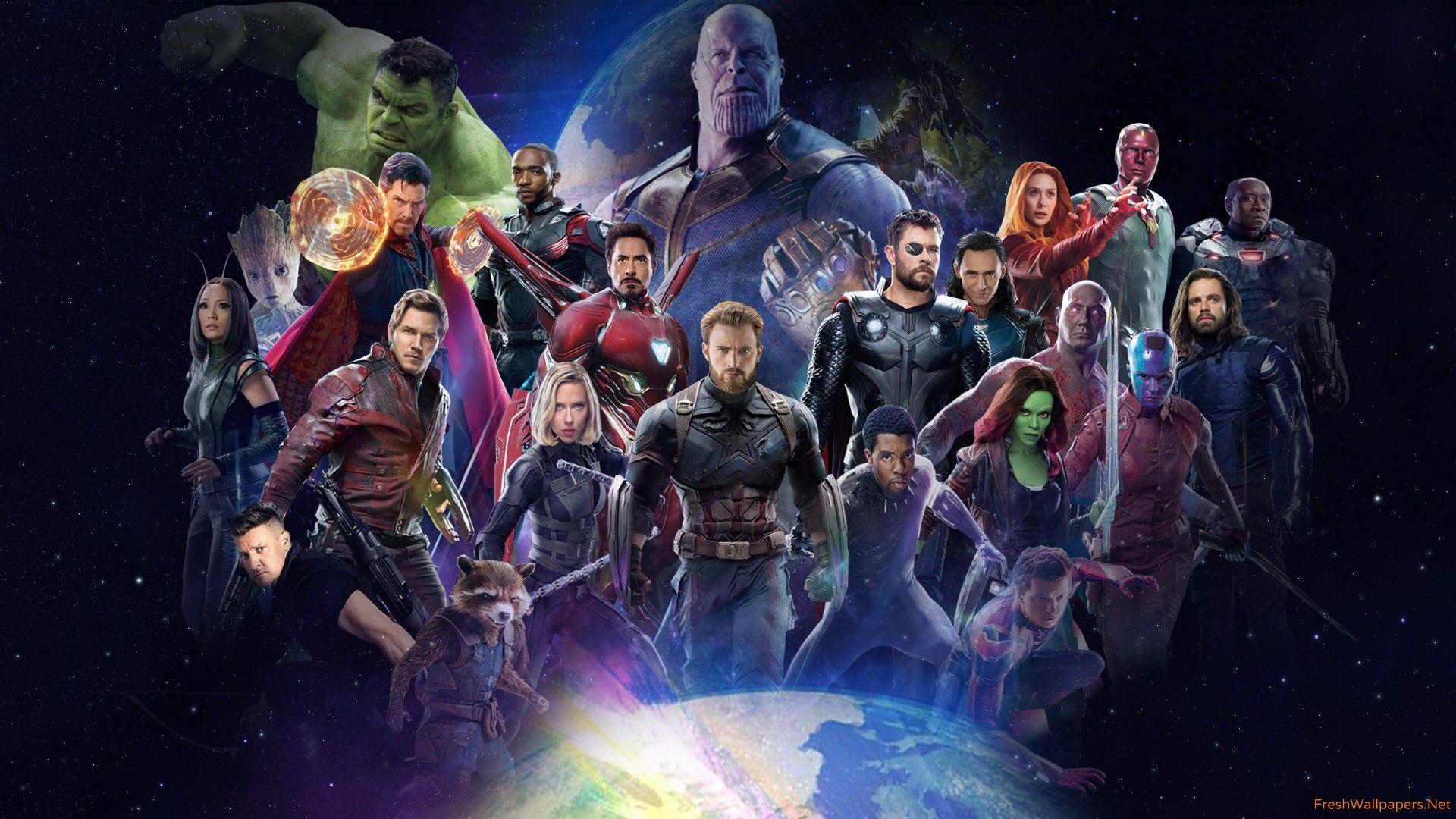 Avengers Infinity War 2018 All Characters Poster wallpaper