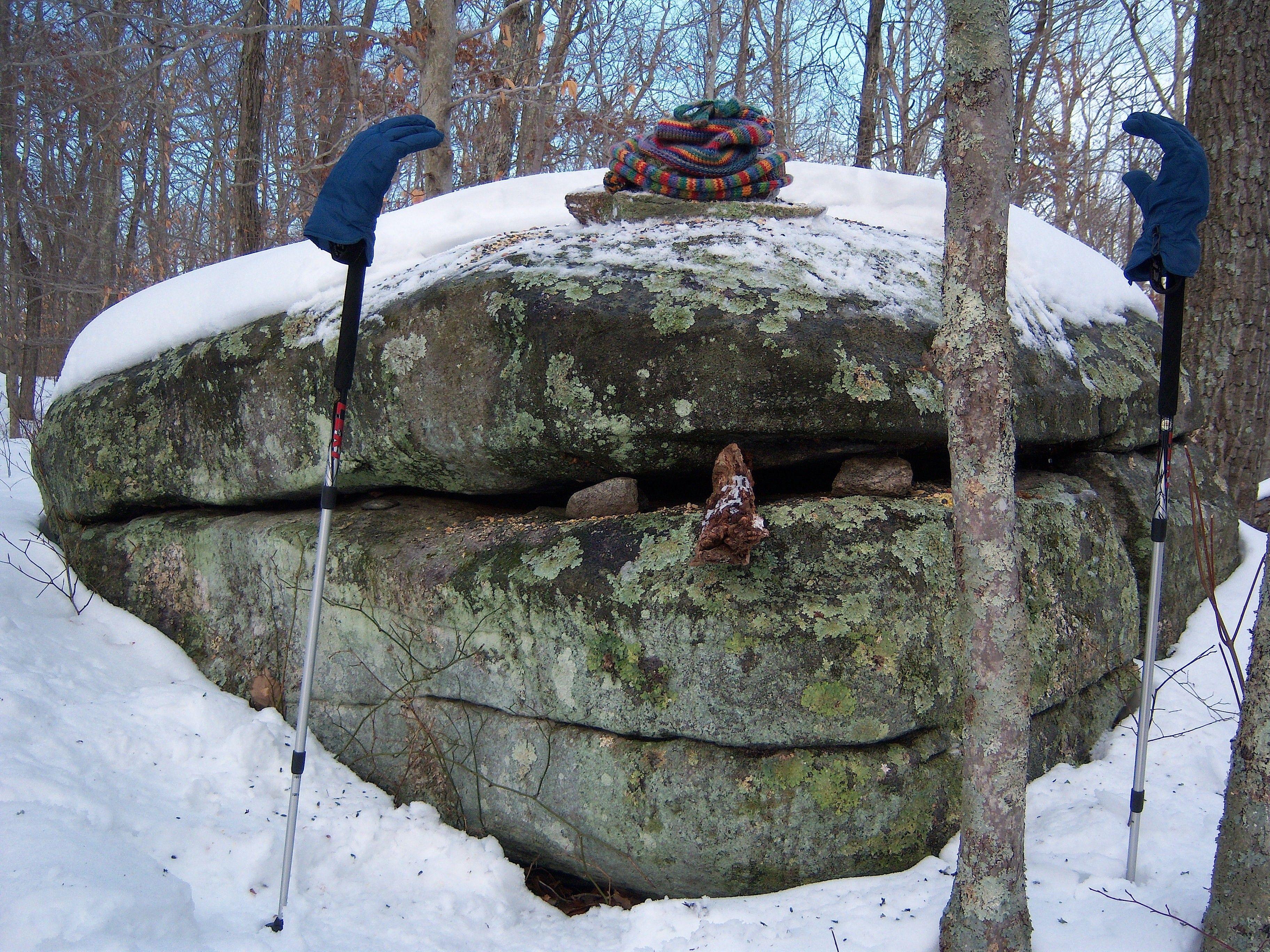 Forest: SAM Warm Winter Wear Chatfield Hollow Trails Boulders
