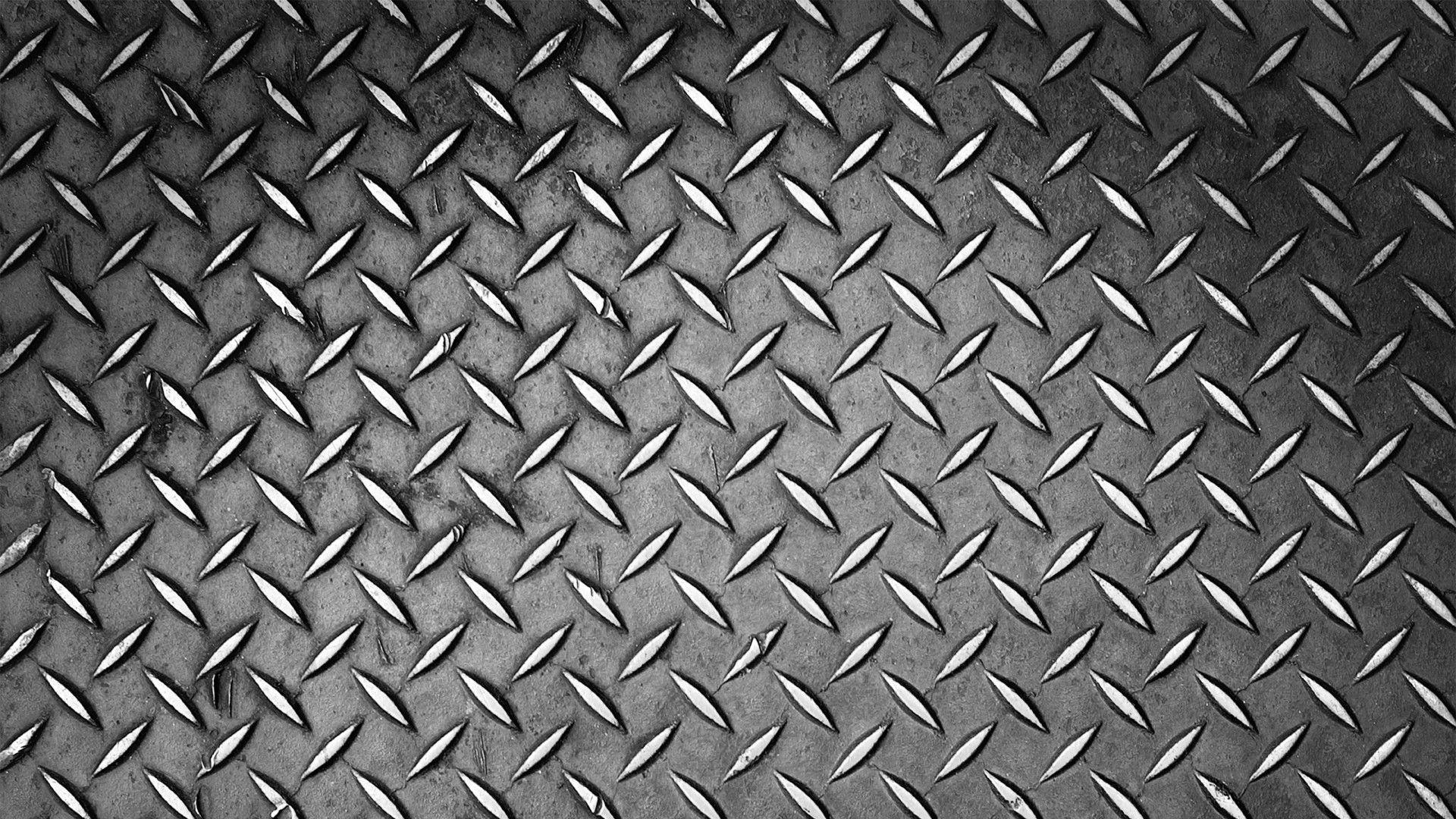 Diamond plate wallpaper border