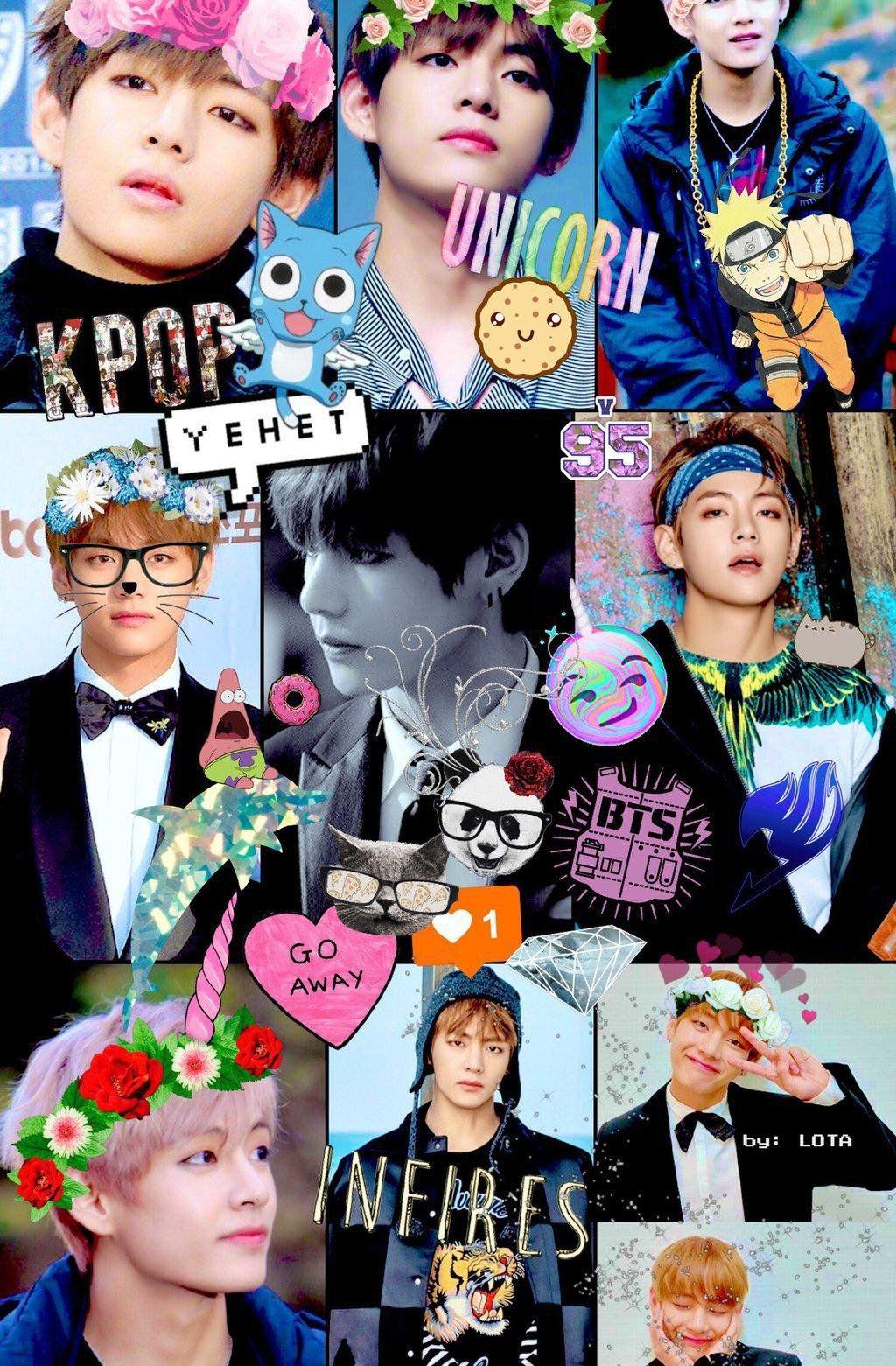 BTS V Kpop Fake Love Wallpaper for Phone and HD Desktop Background