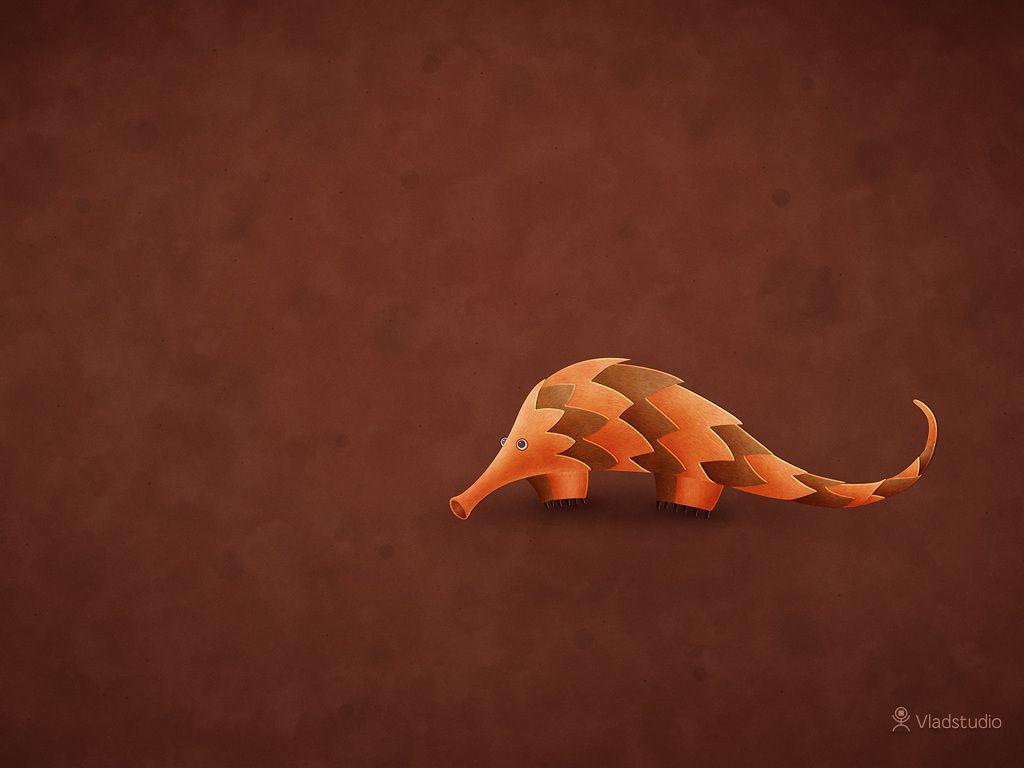 Precise Pangolin · Desktop wallpaper · Vladstudio
