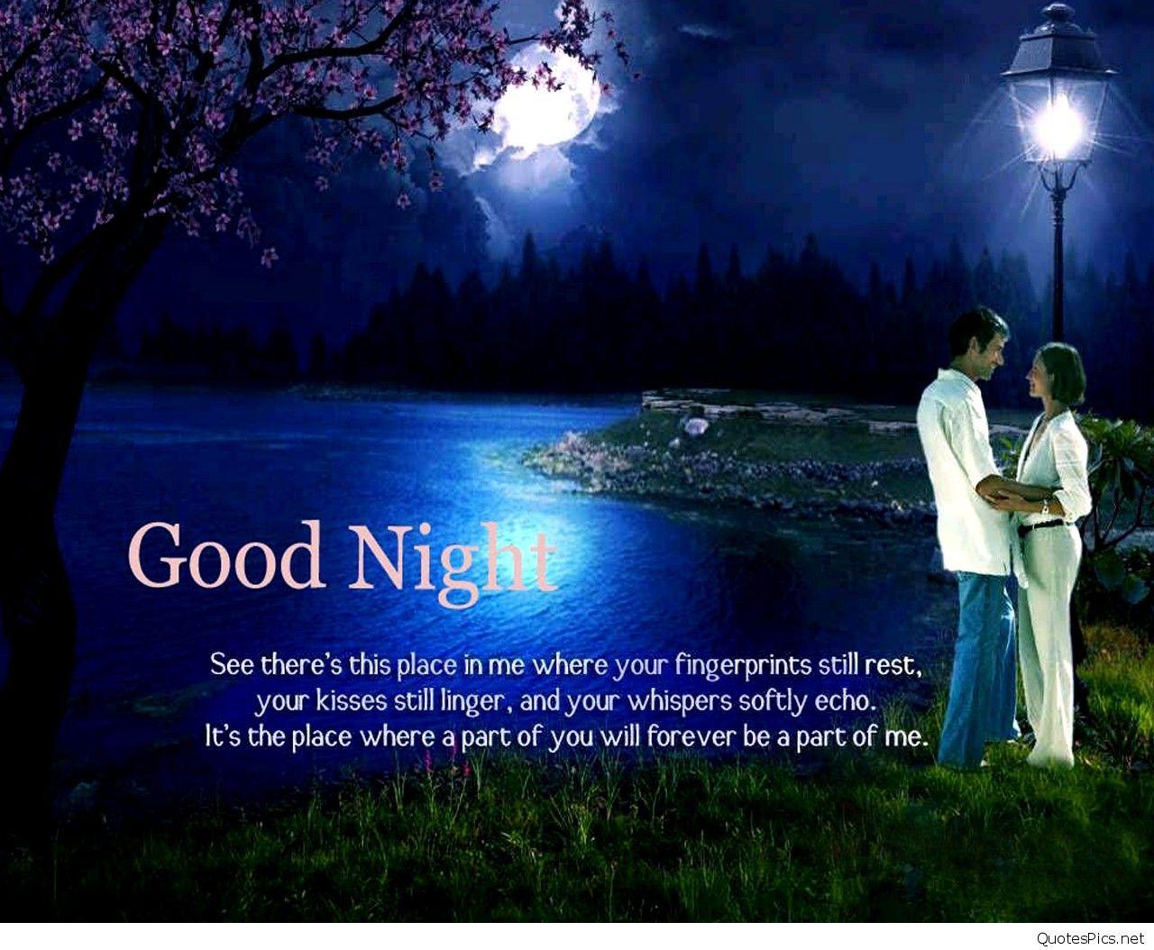New good night wallpaper with love