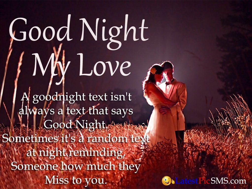 Good Night Love Messages with Photo. Latest Picture SMS